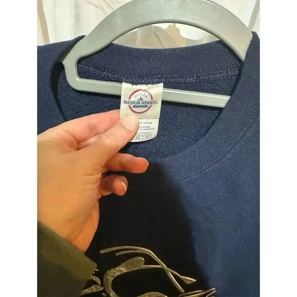 VTG Orange County Choppers Graphic Sweatshirt Navy Blue Pullover Biker Y2K - Picture 6 of 10